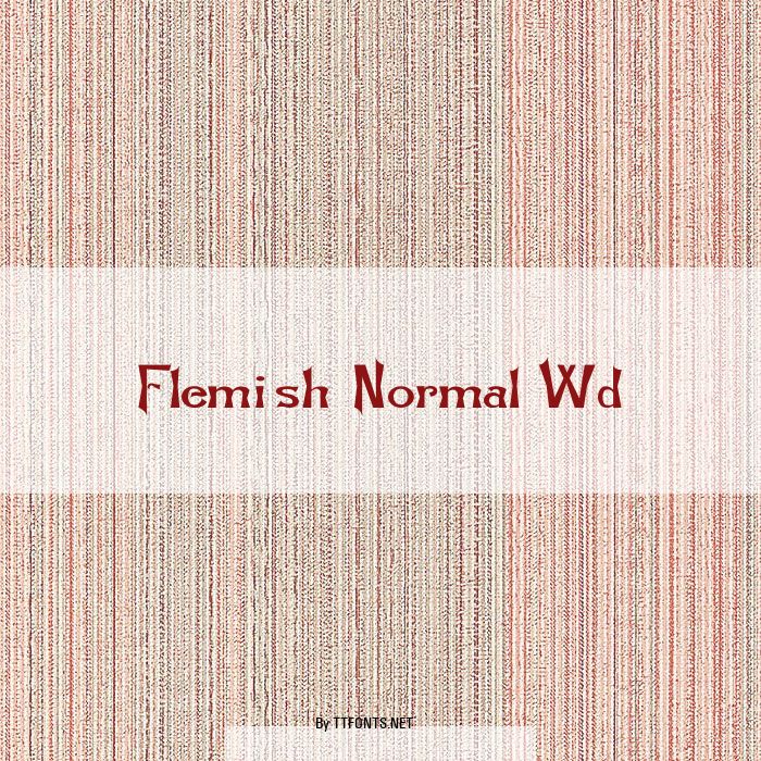Flemish-Normal Wd example